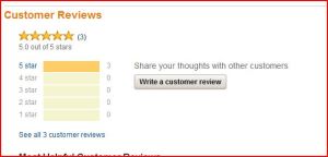 Write a customer review button